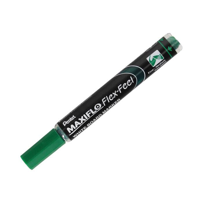 Marker tablic 1.0-5.0mm zielony okrągły elastyczny Flex Feel Pentel PN6408 01