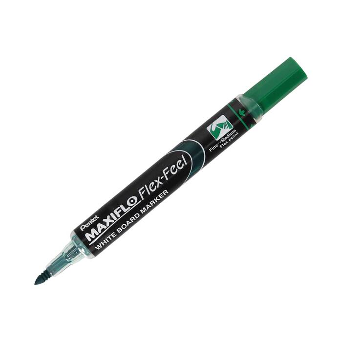 Marker tablic 1.0-5.0mm zielony okrągły elastyczny Flex Feel Pentel PN6408 02