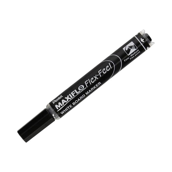 Marker tablic 1.0-5.0mm czarny okrągły elastyczny Flex Feel Pentel PN6551 01