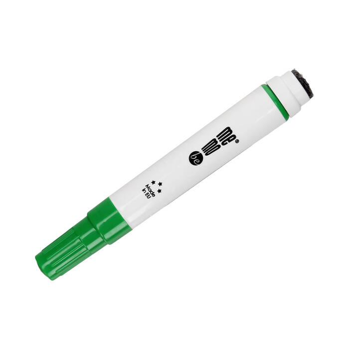 Marker do tablic z magnesem i z gąbką zielony okrągły Memobe AX6112 01