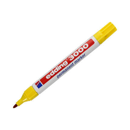 Marker permanentny 1.5-3.0mm żółty okrągły Edding 3000 EG5063 02