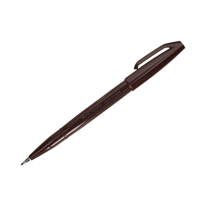 Zestaw do liternictwa 6kol Kolorowa Rafa Brush Sign Pen Pentel PN6516 04