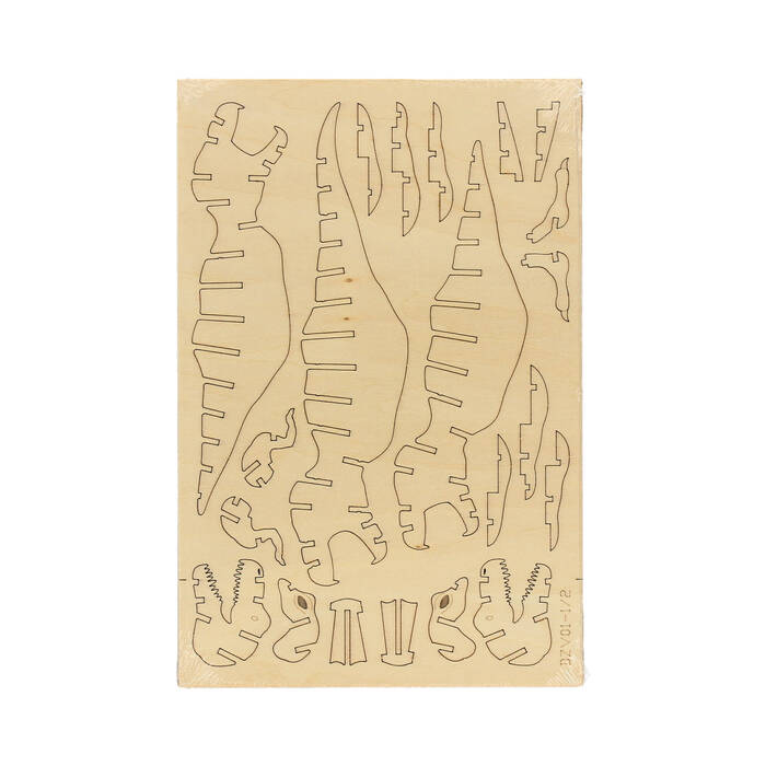 Puzzle 3D drewniane T-REX Kikkerland GG121 AG8108 02