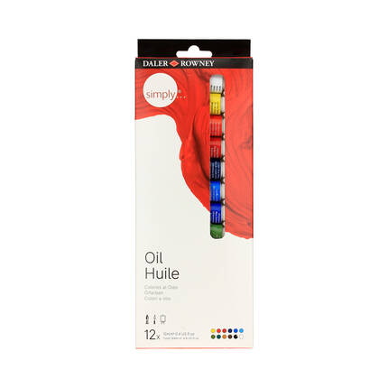 Farba olejna 12kol 12ml Daler-Rowney Simply VA8513 01