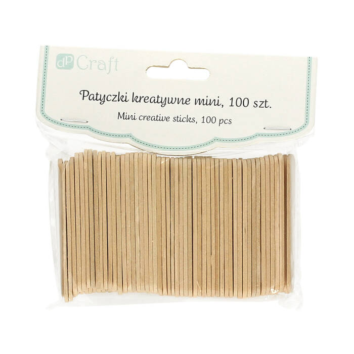 Patyczki kreatywne naturalne mini (100) DP1829 01