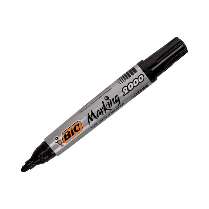 Marker permanentny 1.7mm czarny okrągły Bic BP1024 02