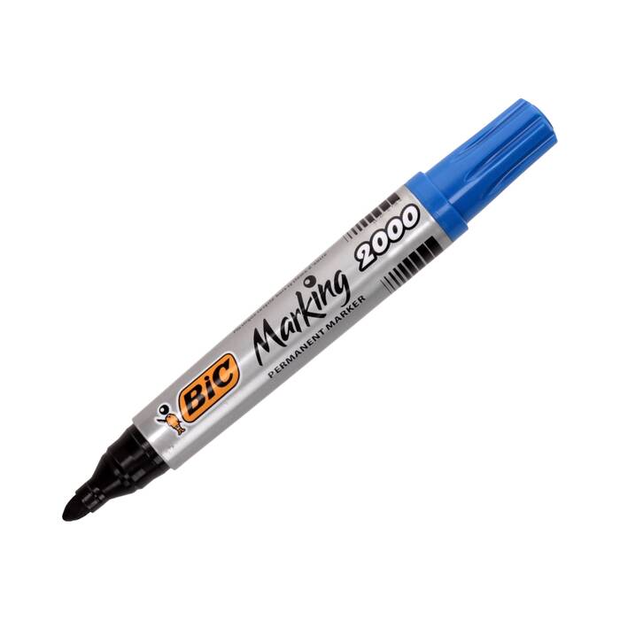 Marker permanentny 1.7mm niebieski okrągły Bic BP1025 02