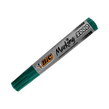 Marker permanentny 1.7mm zielony okrągły Bic BP1027 01