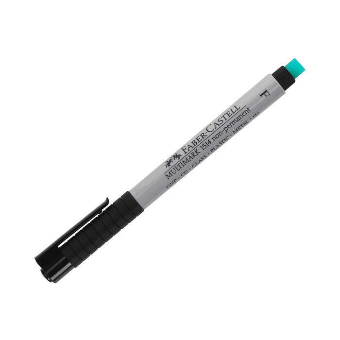 Foliopis 0.6mm F czarny zmywalny Faber Castell FC1186 01