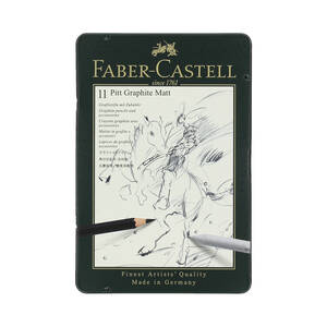 Ołówek artystyczny PIT Graphite Matt - zestaw 8szt. Faber Castell FC115220 FC6510 01