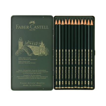 Ołówki do szkicowania - zestaw 12szt. Castell 9000 Design Set Faber Castell FC119064 FC6512 02