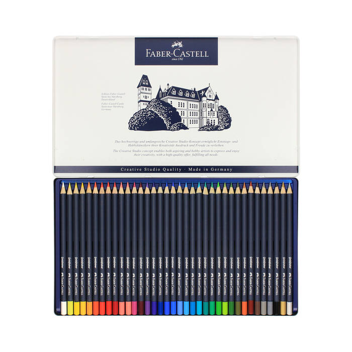 Kredki ołówkowe 36kol opak. metalowe Goldfaber Faber Castell FC6528 02