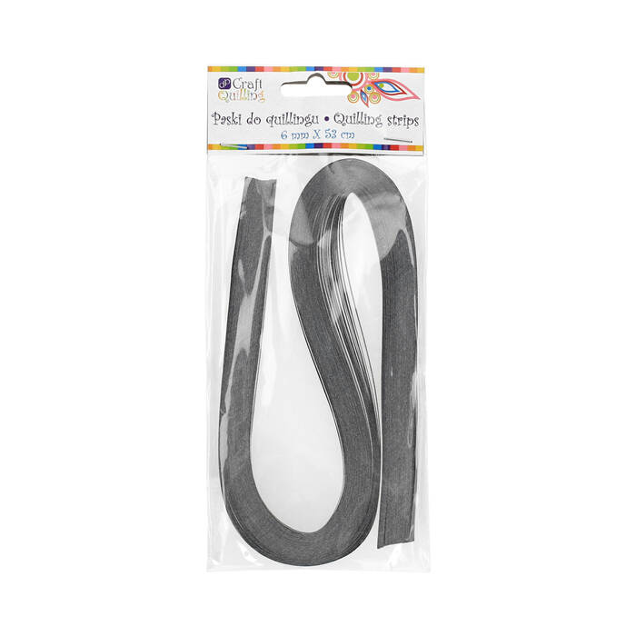 Paski do quillingu 6mm szare (100) DP1857 01