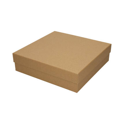 Pudełko tekturowe 23.5x23.5x6.5cm Kraft DP1833 01