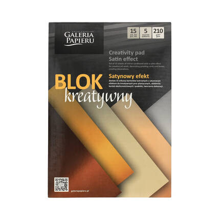 Blok kreatywny A4/15 210g satynowy efekt lustrzany AG4278 01