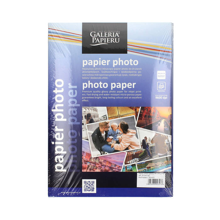 Papier fotograficzny A4 240g/m2 błyszczący Galeria Papieru - 25ark. AG7062 01