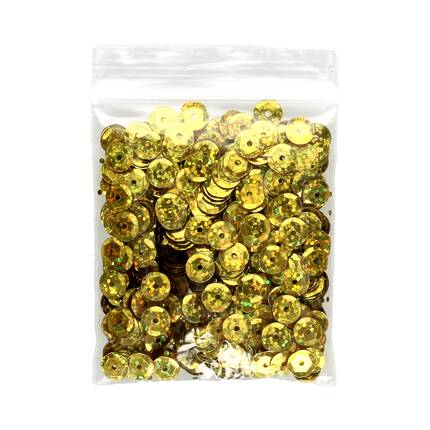 Cekiny hologram złoty H40 Brewis 8mm VB8314 01