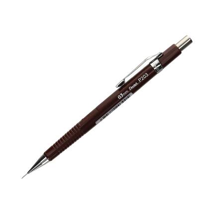 Ołówek automatyczny 0.3mm brązowy P203 Pentel PN6660 01