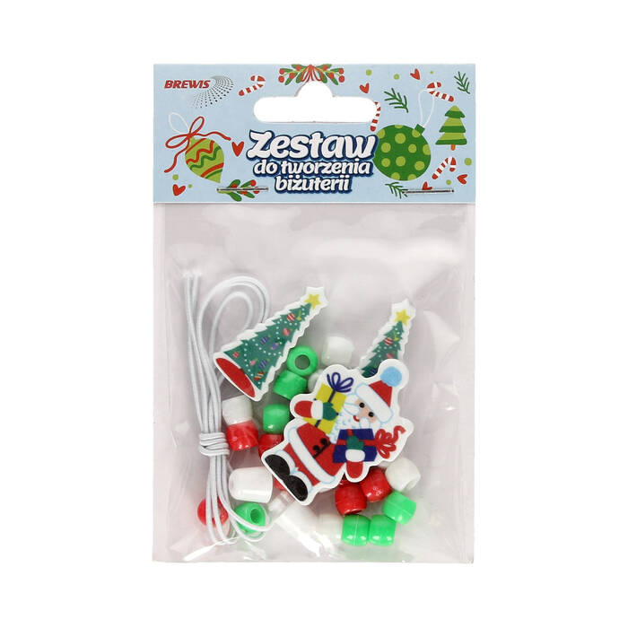 Zestaw do tworzenia biżuterii Mikołaj/Choinki Brewis PZX200 VB7310 01