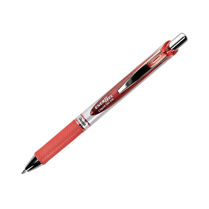 Pióro kulkowe 0.7mm koralowy róż Energel Pentel BL77 PN5630 01