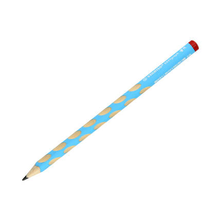 Ołówek do nauki pisania dla praworęcznych 2B niebieski Easygraph Stabilo 322/02 SH1277 01
