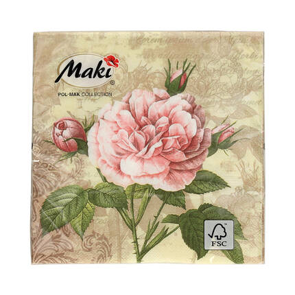 Serwetki 33x33 3w Vintage Rose With Buds 044801 (20) VS5979 01