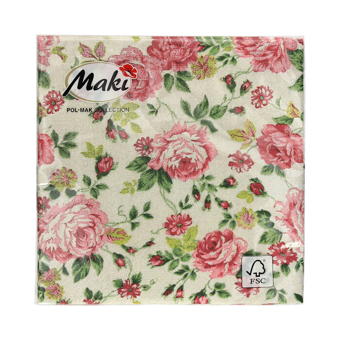 Serwetki 33x33 3w Rose Fabric 032001 (20) VS5985 01