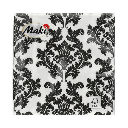 Serwetki 33x33 3w White&Black Wallpaper 001809 (20) VS5992 01