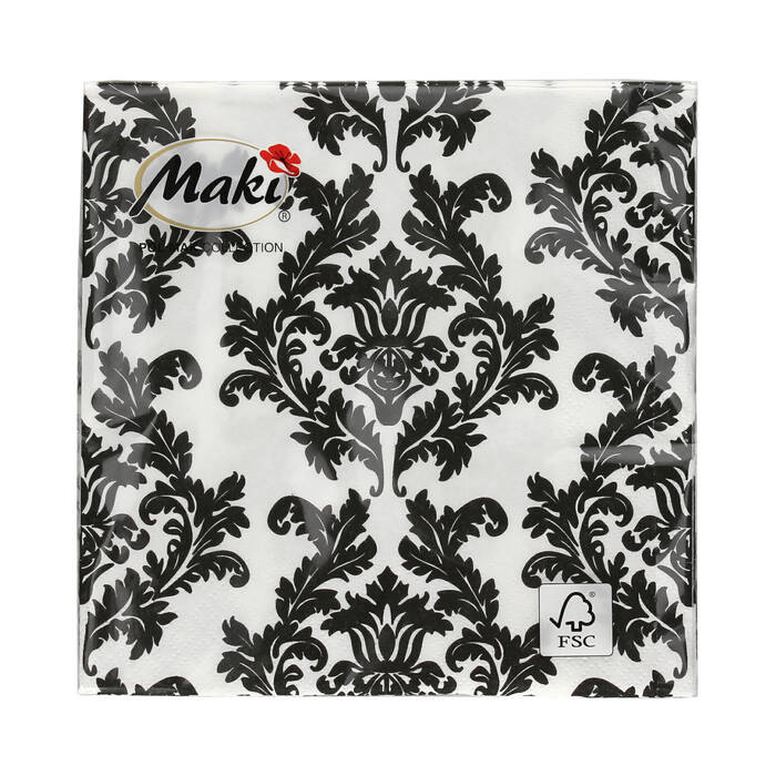 Serwetki 33x33 3w White&Black Wallpaper 001809 (20) VS5992 01