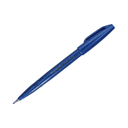 Pisak pędzelkowy niebieski Brush Sign Pen Pentel SES15 PN1593 02