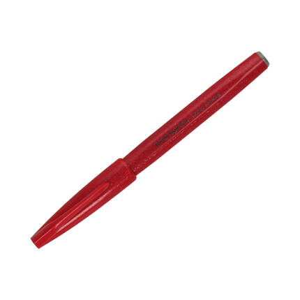 Pisak pędzelkowy czerwony Brush Sign Pen Pentel SES15 PN1591 01
