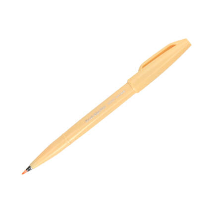 Pisak pędzelkowy blady pomarańczowy Brush Sign Pen Pentel SES15 PN1604 02