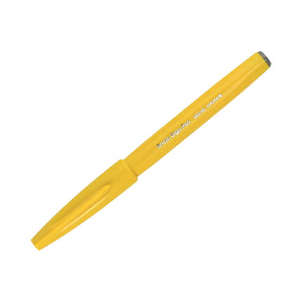 Pisak pędzelkowy żółty Brush Sign Pen Pentel SES15 PN1605 01
