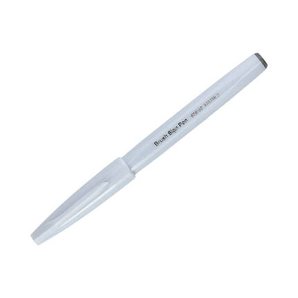 Pisak pędzelkowy jasnoszary Brush Sign Pen Pentel SES15 PN1609 01