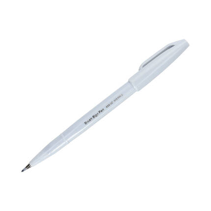 Pisak pędzelkowy jasnoszary Brush Sign Pen Pentel SES15 PN1609 02