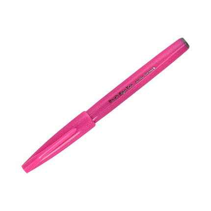 Pisak pędzelkowy różowy Brush Sign Pen Pentel SES15 PN1610 01