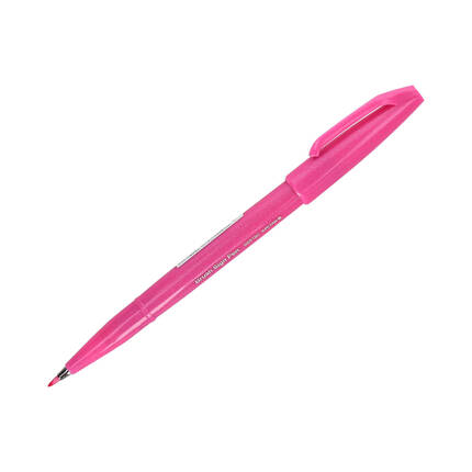 Pisak pędzelkowy różowy Brush Sign Pen Pentel SES15 PN1610 02