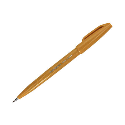 Pisak pędzelkowy ciemnożółty Brush Sign Pen Pentel SES15 PN1619 02