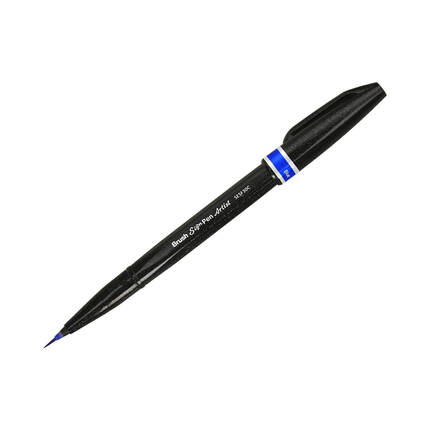 Pisak pędzelkowy niebieski Brush Sign Pen Pentel SESF30 PN1622 02