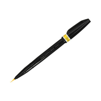 Pisak pędzelkowy żółty Brush Sign Pen Pentel SESF30 PN1626 02