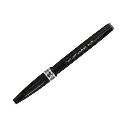 Pisak pędzelkowy szary Brush Sign Pen Pentel SESF30 PN1627 01