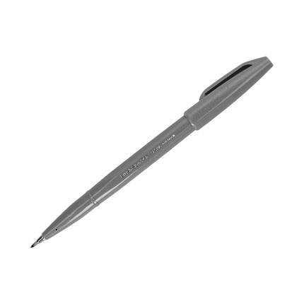 Pisak pędzelkowy szary Brush Sign Pen Pentel SES15 PN1608 02