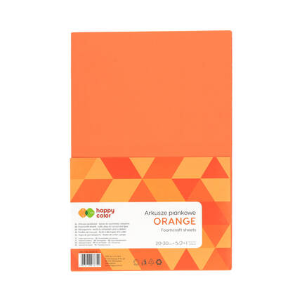 Arkusze piankowe A4/5 pomarańczowe Happy Color ST7720 01