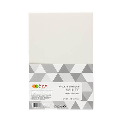 Arkusze piankowe A4/5 biały Happy Color ST7955 01