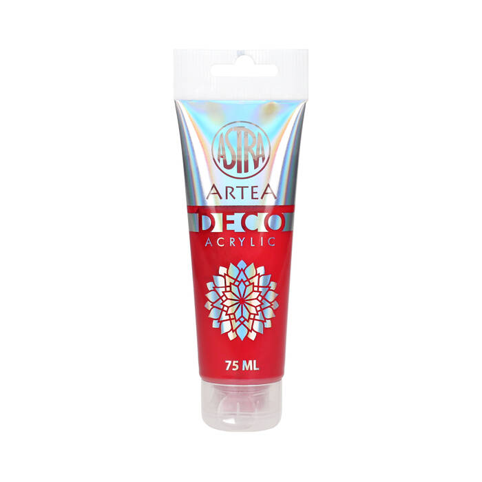 Farba akrylowa 75ml głęboka czerwień Astra Artea Deco 309123005 AZ0451 01
