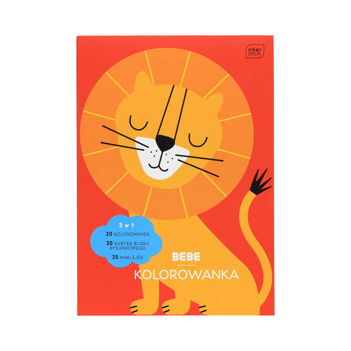 Kolorowanka A4/40 naklejki BeBe Kids Interdruk IR0050 01