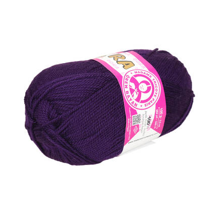 Włóczka 100g ciemny fiolet Madame Tricote Paris Dora 060 VA2497 02