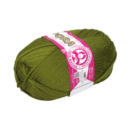 Włóczka 100g oliwkowy Madame Tricote Paris Dora 076 VA2498 02