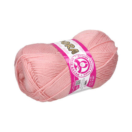 Włóczka 100g pudrowy róż Madame Tricote Paris Dora 119 VA2505 02