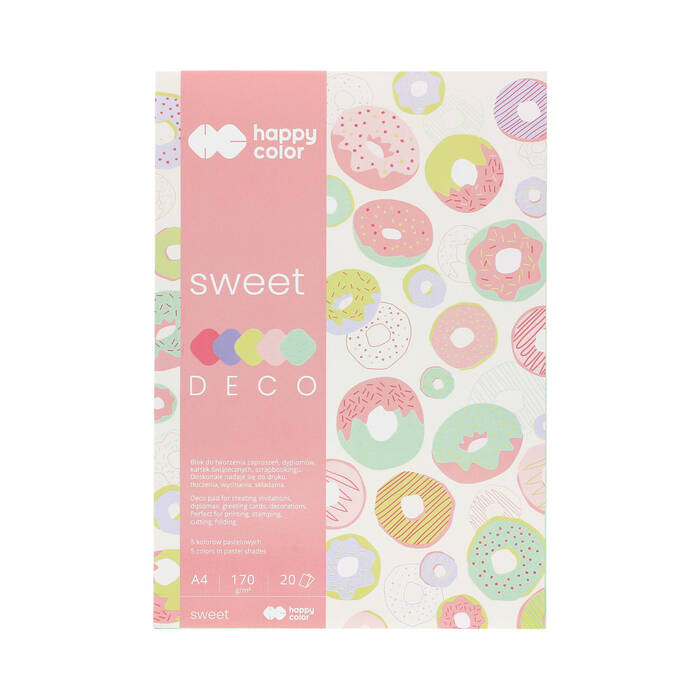 Blok Deco A4/20 5kol 170g Sweet Happy Color ST7977 01